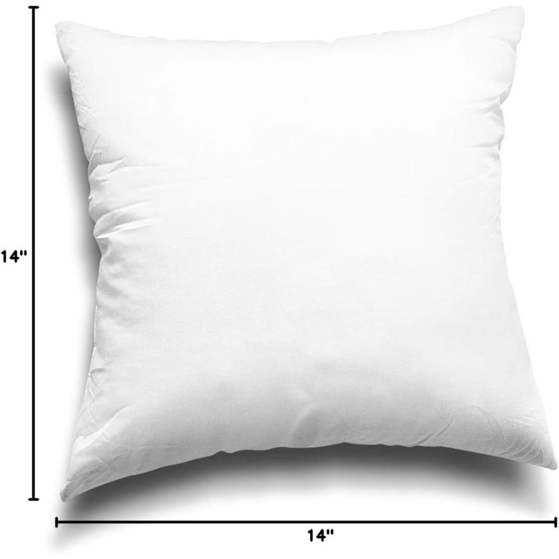 Throw Pillow Inserts, Set Of 2 Lightweight Down Alternative Polyester Pillow, Couch Cushion, Sham Stuffer, Machine Washable