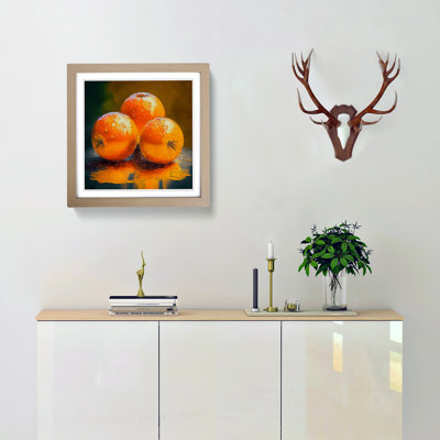 Orange Fruit Impressionism - Framed Print