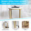 Modern Laminate End Table with Crisscross Frame