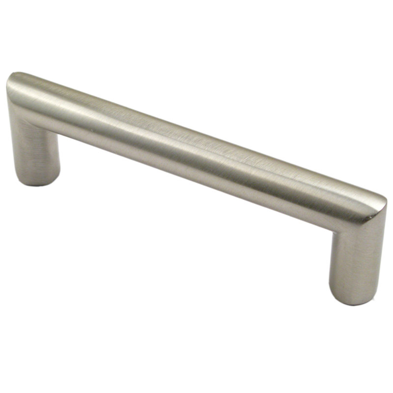 Modern 4" Center to Center Bar Pull, Satin Nickel