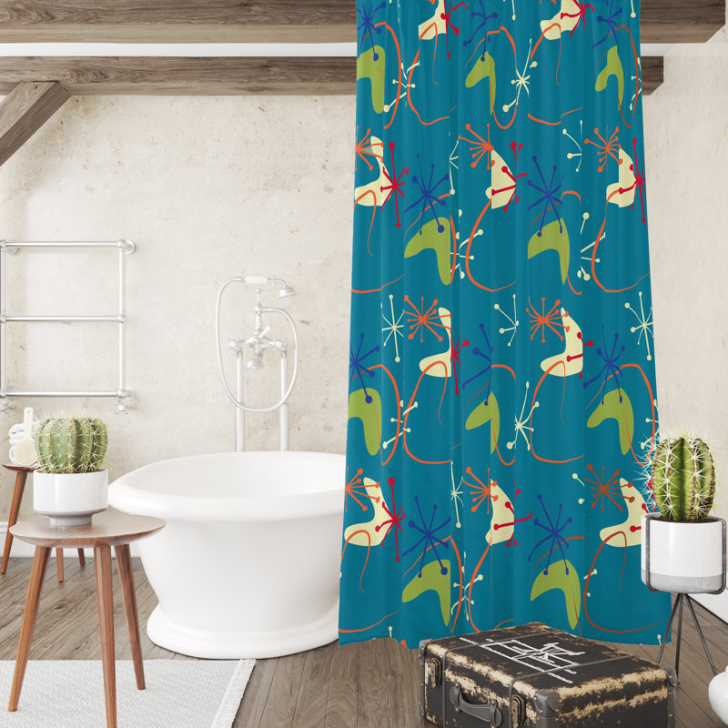 Abstract Shower Curtain, 72" H x 70" W