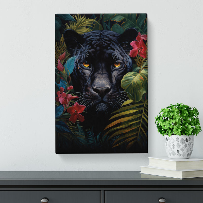 Panther Symbolism - Print, 60cm H x 40cm W x 3cm D