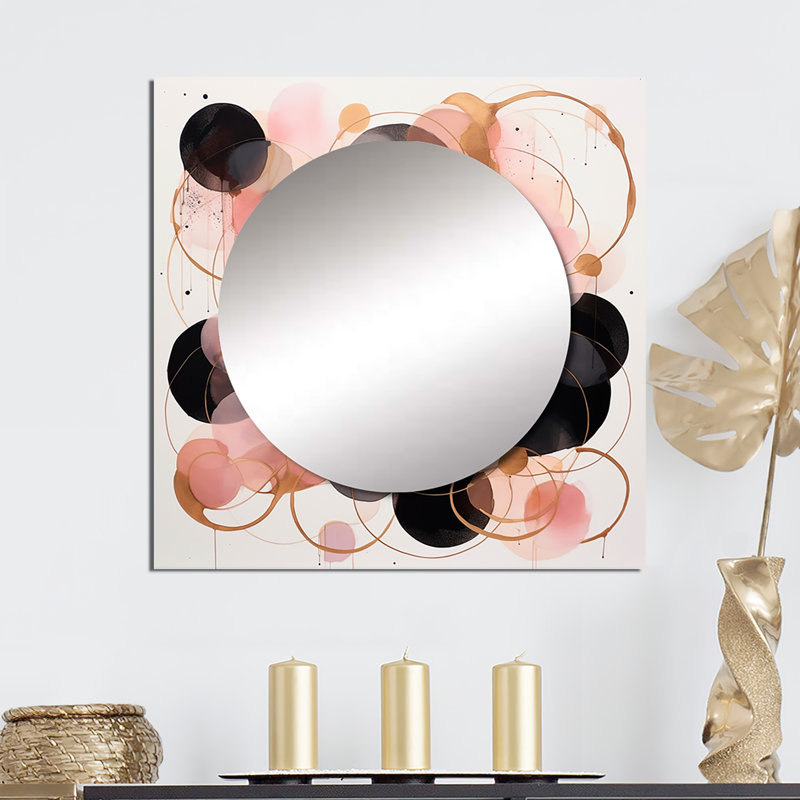 Franzetta - Miroir géométrique mural décoratif pour chambre à coucher, 36 po x 36 po