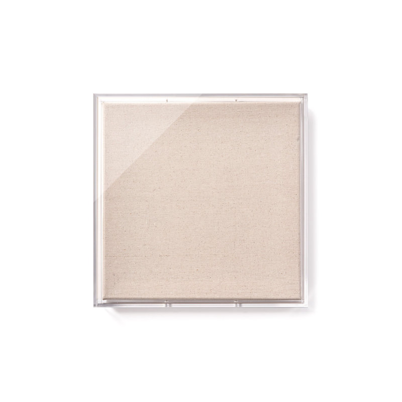 Cadre acrylique en acrylique transparent beige, 10 po x 10 po