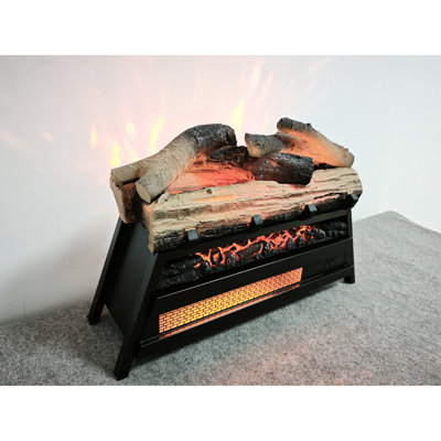 23" Electric Fireplace With Infrared Heating, 3D Log Insert, 1500W 5000 , Adjustable Flame & Temp, Remote Control, Double , /Ul , Interior Insert 23", Temperature, Workshop
