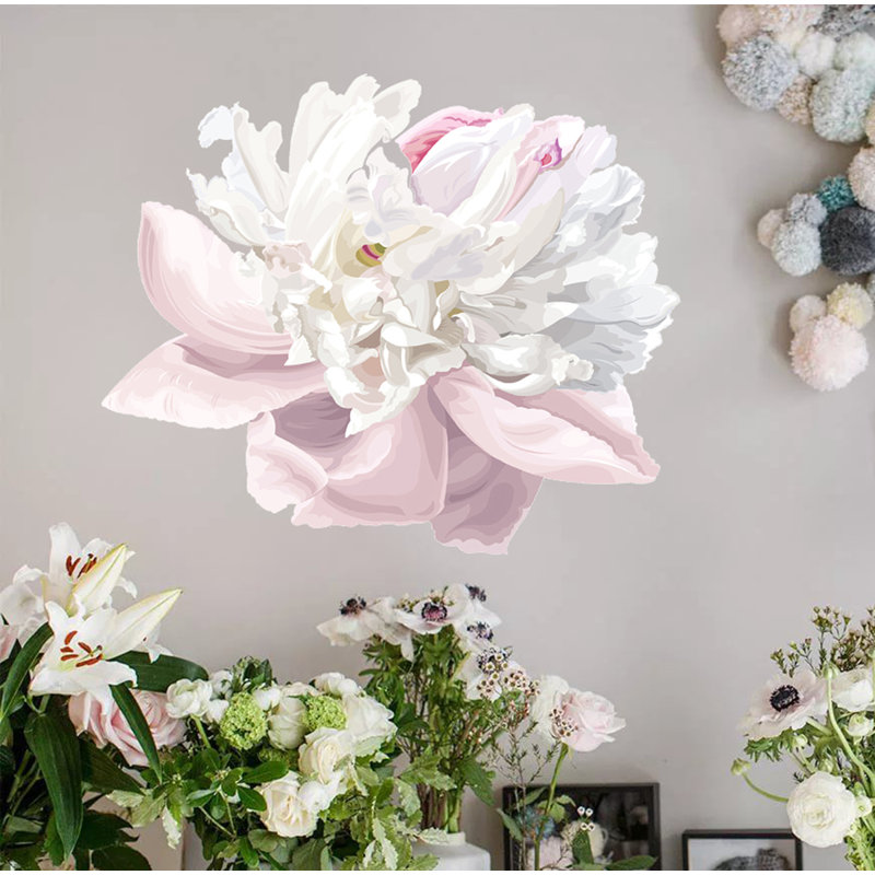 Adhésif décoratif fleur de fleur, H 46 po x l 50 po x P 1,9 po