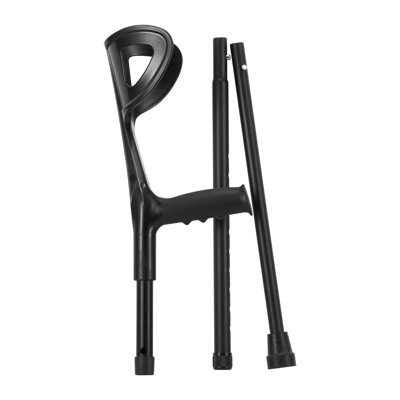 VEVOR Forearm Crutches Pair - Adjustable Height Aluminum Walking Canes with Ergonomic Armrests for Injury Recovery & Mobility Support (350lbs Capacity)