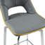 Bacarri Swivel Upholstered Counter Stool with Metal Frame-2096985575