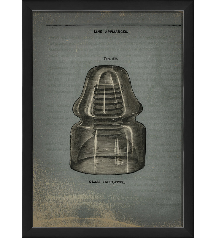 « glass isolant », impression encadrée