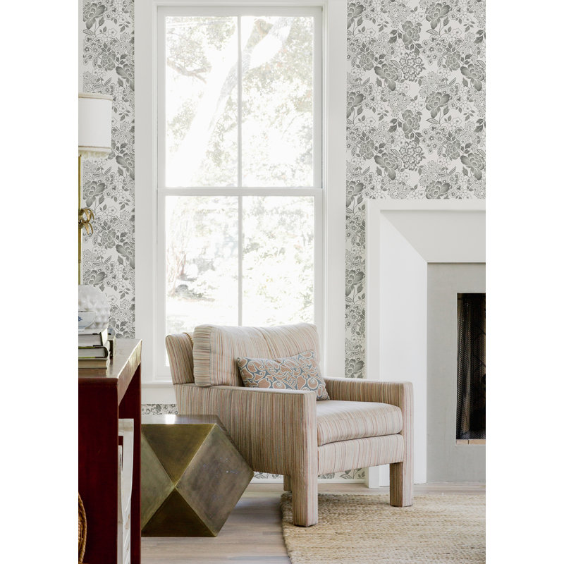 Rouleau de papier peint L 33 pi x l 20,5 po, gris