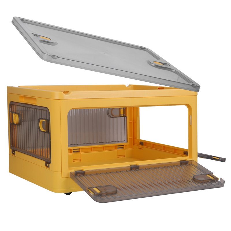 Bac de rangement en plastique Matther, Jaune