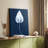 Cyanotype Leaf III -Custom Wrapped Gallery Cavas
