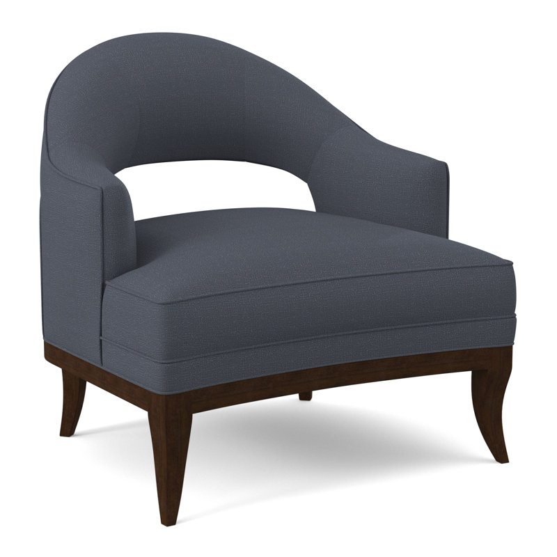 Mariposa Armchair, American Walnut, Libby Linen