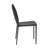 Two Pieces of Irmingard Premium All Black Leather Match Stacking Dining Chairs-1714647487-1714670965