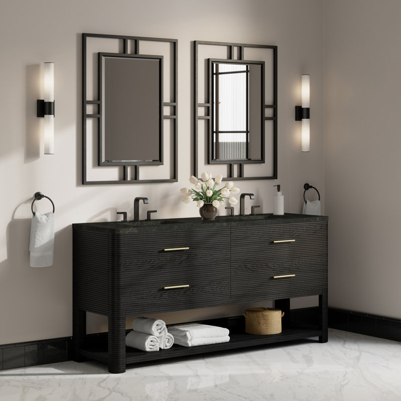 Lucian 72'' W Double Vanity, Phantome Eclos, 8" Widespread