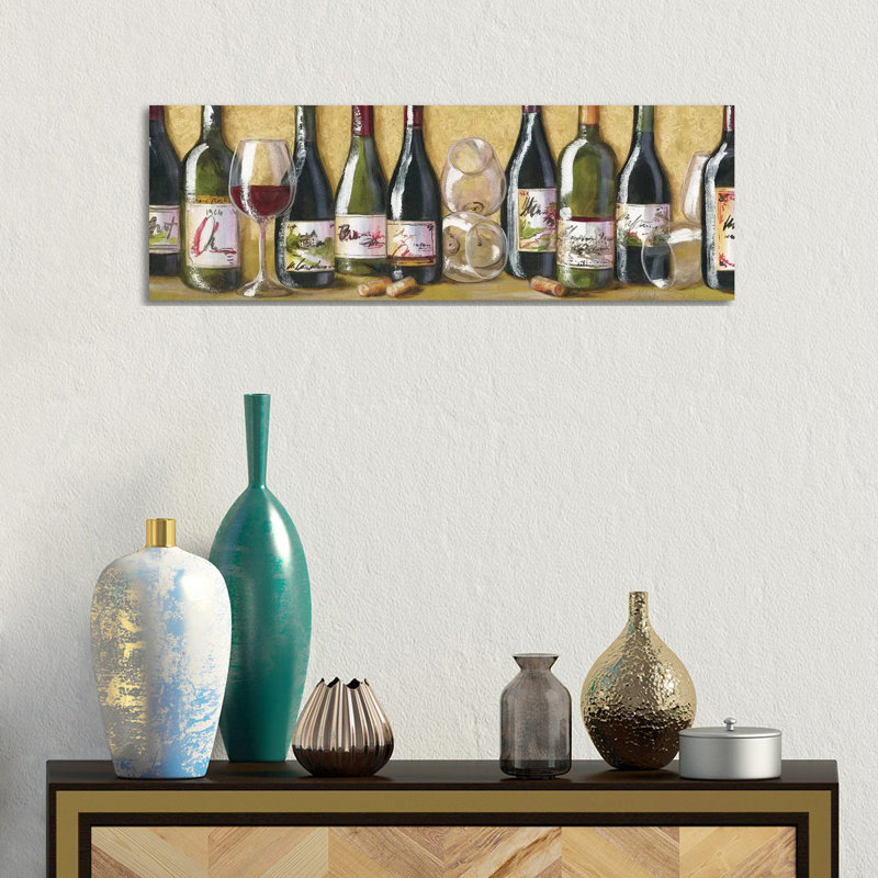 2013 Wine II by Malenda Trick - Wrapped Canvas Panoramic Gallery-Wrapped Canvas Giclée, 30.48cm H x 91.44cm W