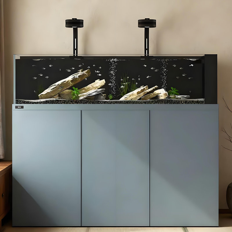 Aquarium 47,24 "à filtre écologique en alliage d'aluminium bleu