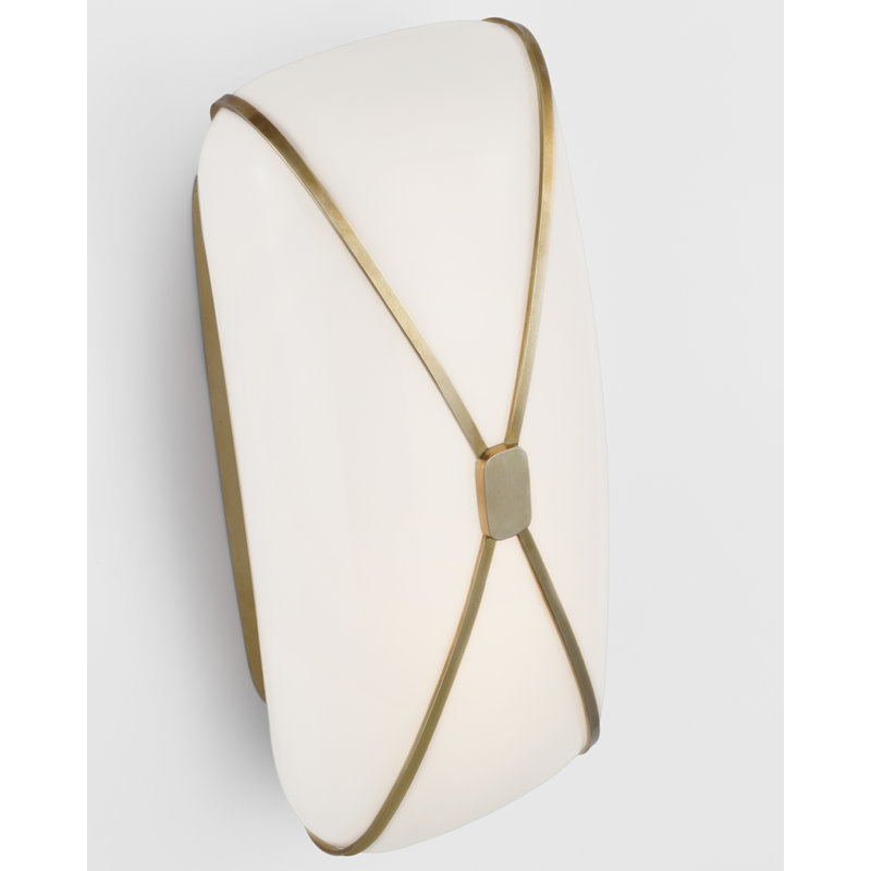 Fondant 1 - Light LED Bath Sconce, Soft Brass