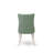 Dallas Parson Dining Chairs, Button Tufted Back with Nailhead Trim, Willow Green Polyester Fabric Upholstered Dining Chairs, Set of 2, Linen White-1233070011