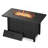 7-Piece Outdoor Rattan Patio Set with Fire Pit Table-1984928289