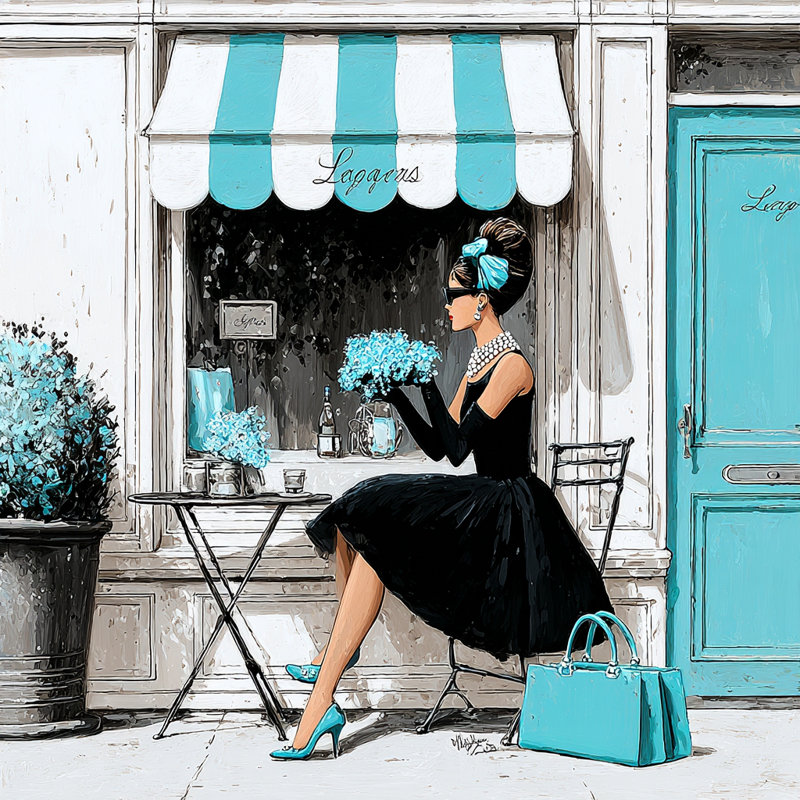 Teal Serenity Wrapped Canvas Wall Art