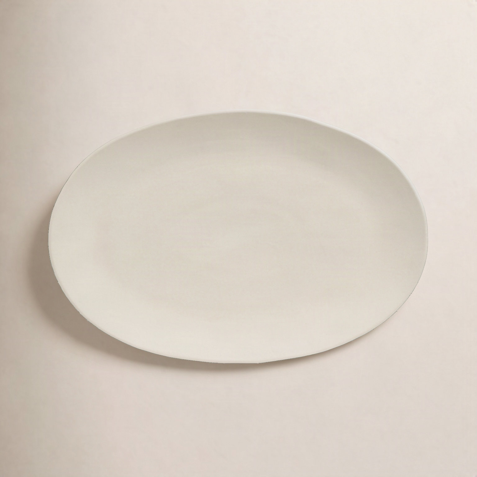 Coupe Oval Platter, Ivory