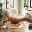 Chaise berçante moderne rembourrée-111644200