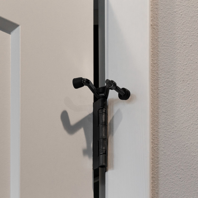 2-1/5in. x 2-1/8 in. Oil-Rubbed Bronze Jumbo Hinge Pin Door Stop Value Pack (10 per Pack), Matte Black