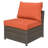 Wicker 4 - Person Patio Conversation Set with Cushions-493606946