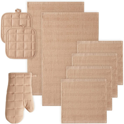Waffle Texture Linen Set Kitchen Towel