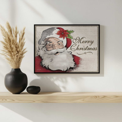 «Vintage Santa» par Lauren Rader, reproduction d'art