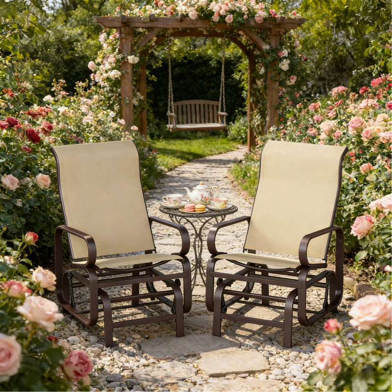 Ensemble de 2 chaises longues confortables