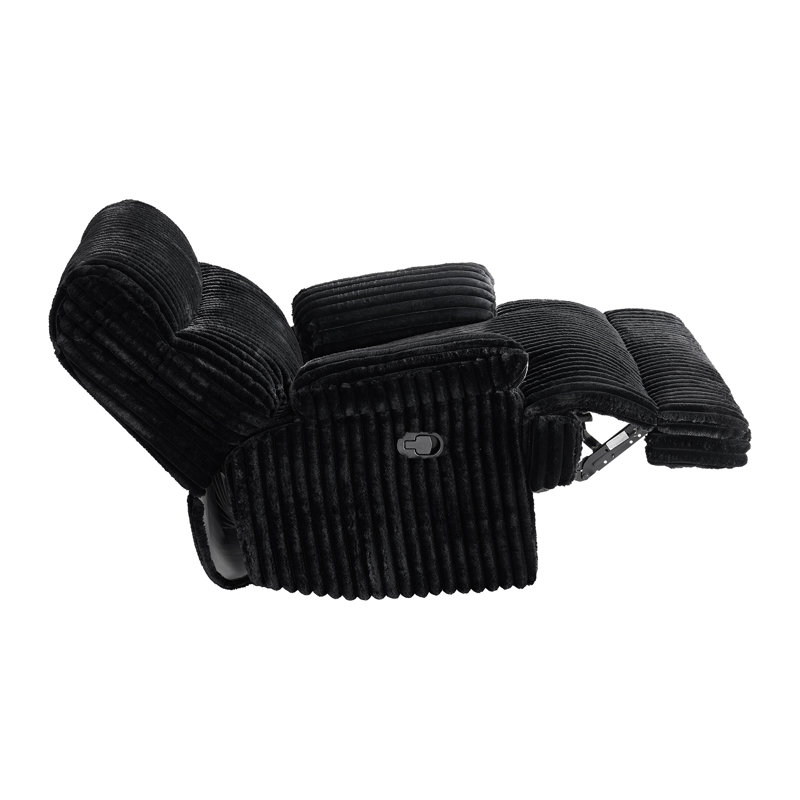 Fauteuil inclinable Cordon Motion en noir Masis