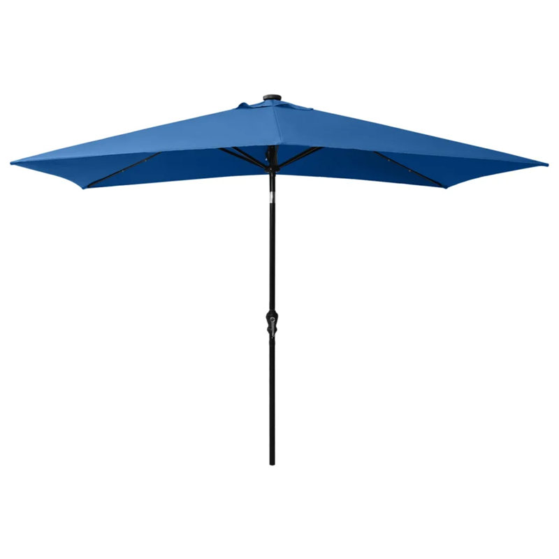 Coeburn 200cm X 300cm Rectangular Lighted Market Parasol, Blue