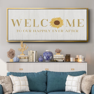 Welcome Happily Ever After - toile encadrée