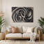 Art mural gris Biomorphic Abstraction 5-857137767
