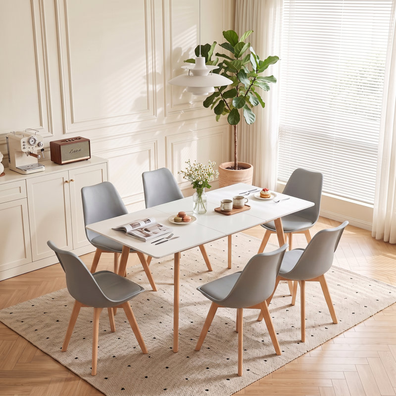 Extendable Dining Set, Grey