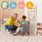 ECR4Kids Mila Sherpa Toddler Arm Chair with Removable Wooden Legs, Kids Furniture-93757370