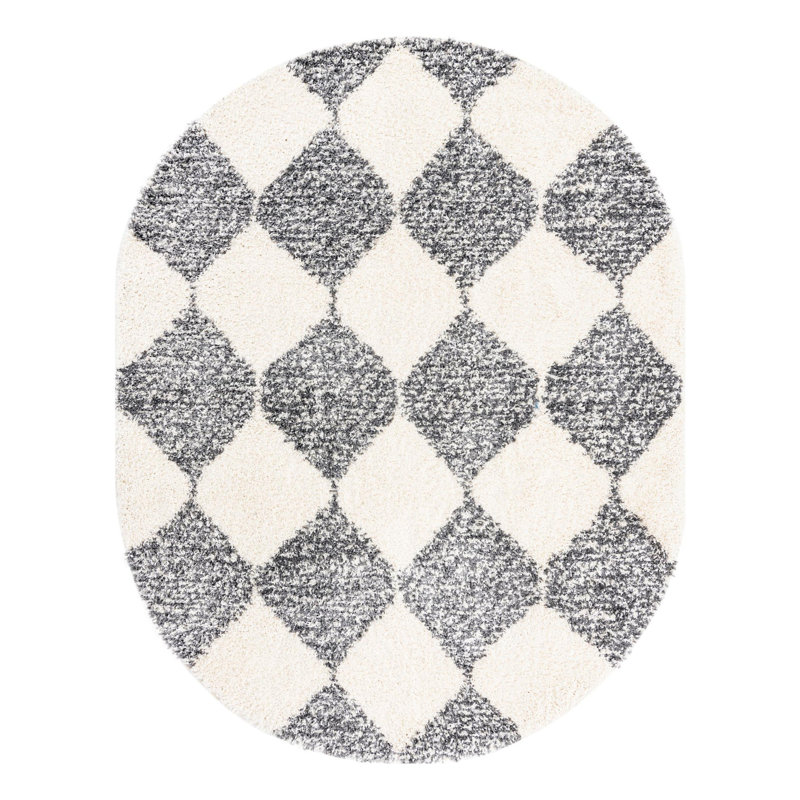 Tapis à poil long Serenity, Ovale 7 pi 10 po x 10 pi
