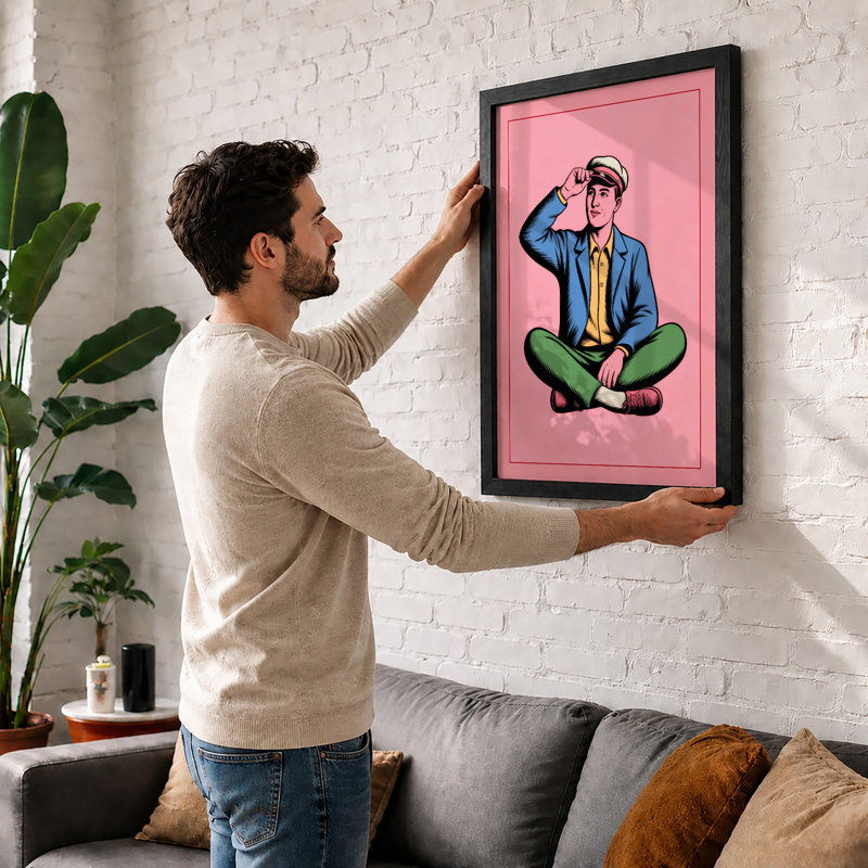 Casual Moment Pop Art - Print, Black, A3 - 42.0 x 29.7 cm