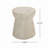 Outdoor Travertine Concrete Side Table