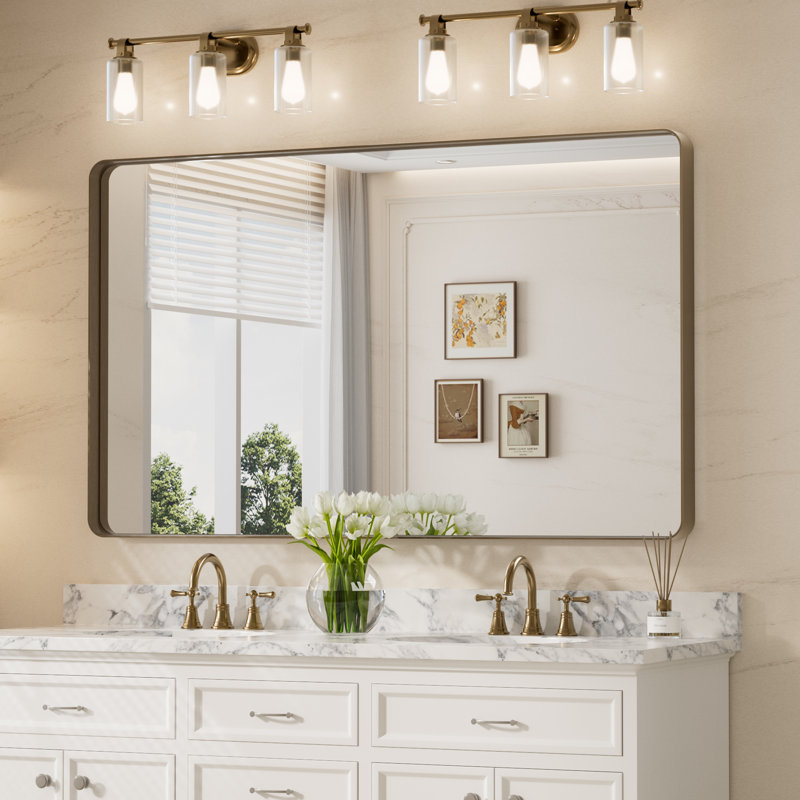 Miroir d'appoint Tyro, 60 po x 36 po, Bronze, Rectangulaire