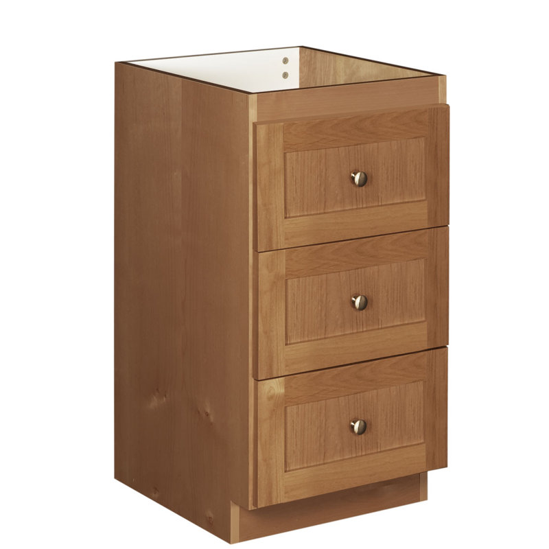 Lysette 18" W x 34.5" H Cabinet, Medium alder