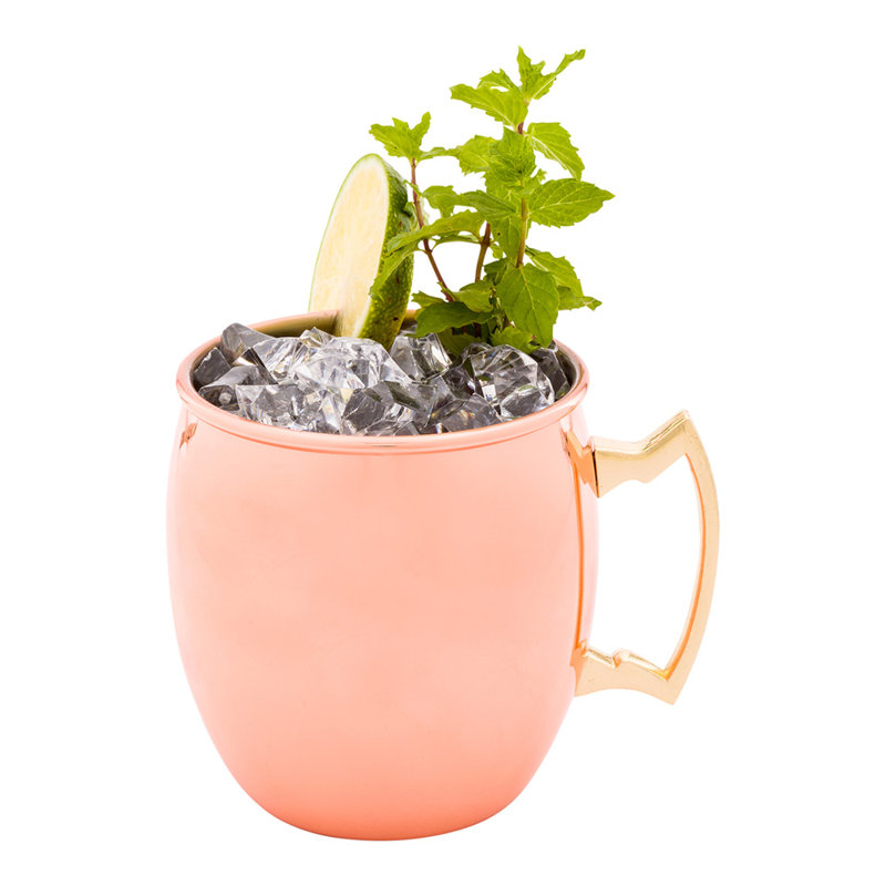 16 oz. Tasse en acier inoxydable Moscow Mule