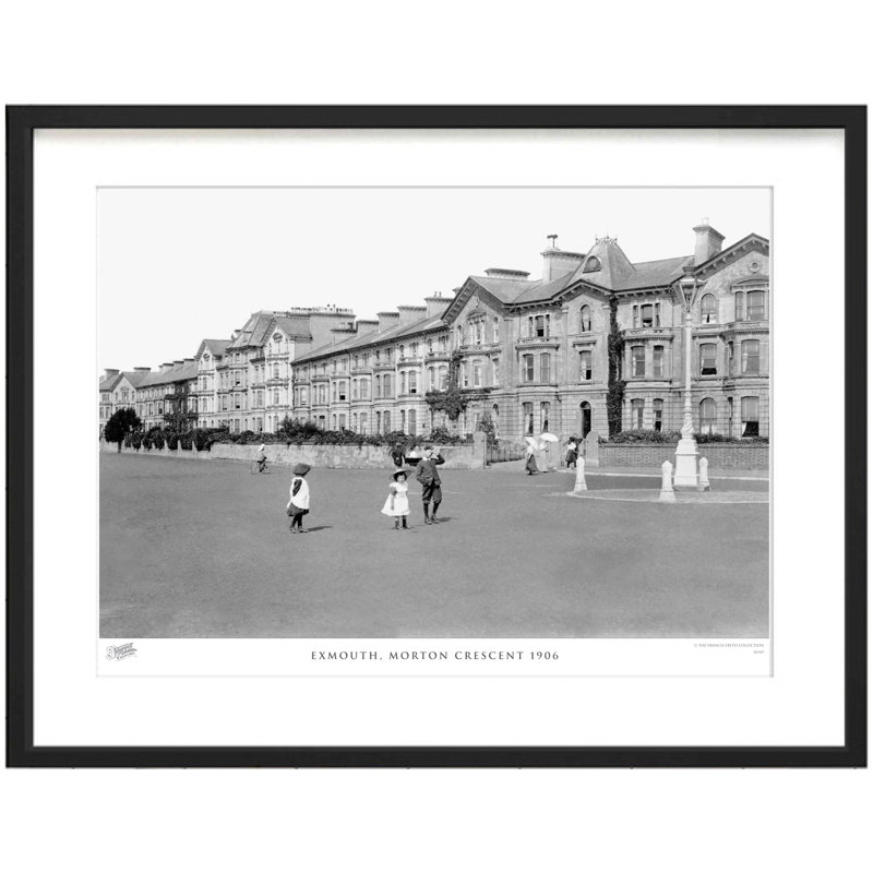 Exmouth, Morton Crescent 1906 - Single Picture Frame Print, 45cm H x 60cm W x 2.3cm D