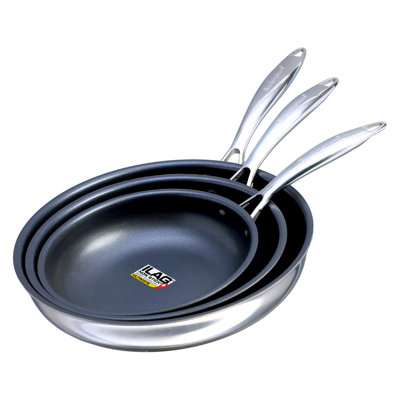 Stainless Steel Non-Stick Frying Pan Set