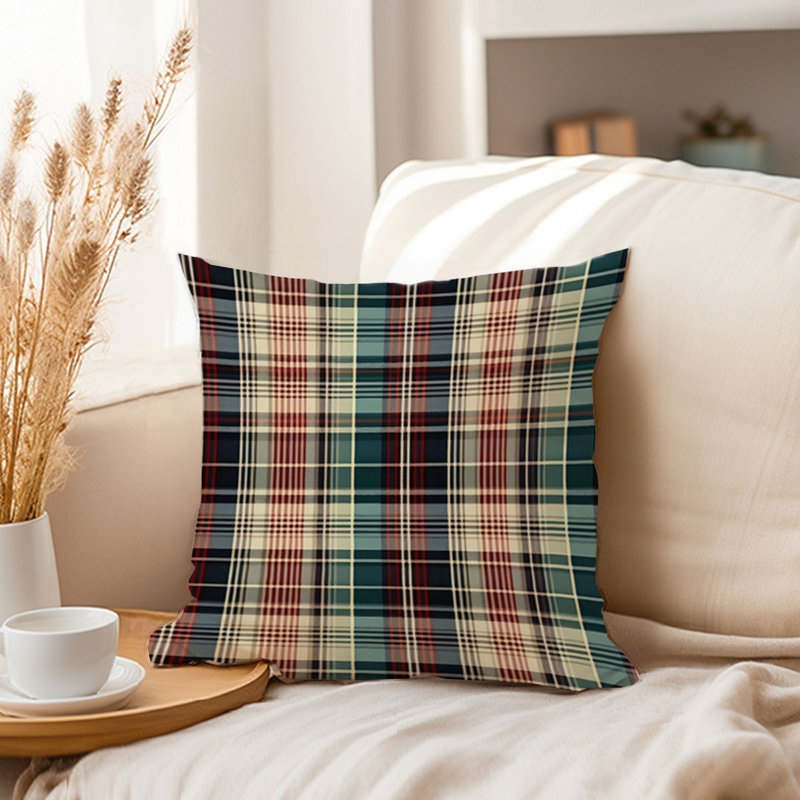 Retro Plaid Pattern  II, 18" H x 18" W