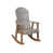 Light Gray Top/Antique Mahogany Base