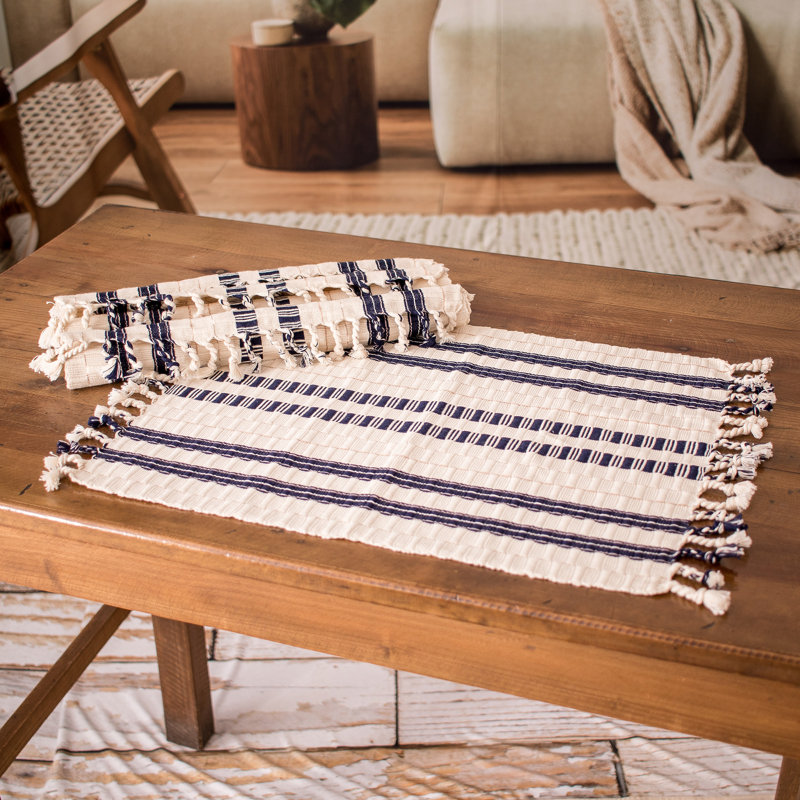 Ensemble de 4 napperons en coton Novica