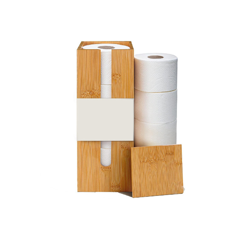Bamboo Paper Towel Holder